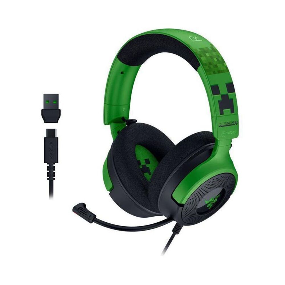 Razer Kraken V4 X Wired Gaming Headset - Minecraft Edition